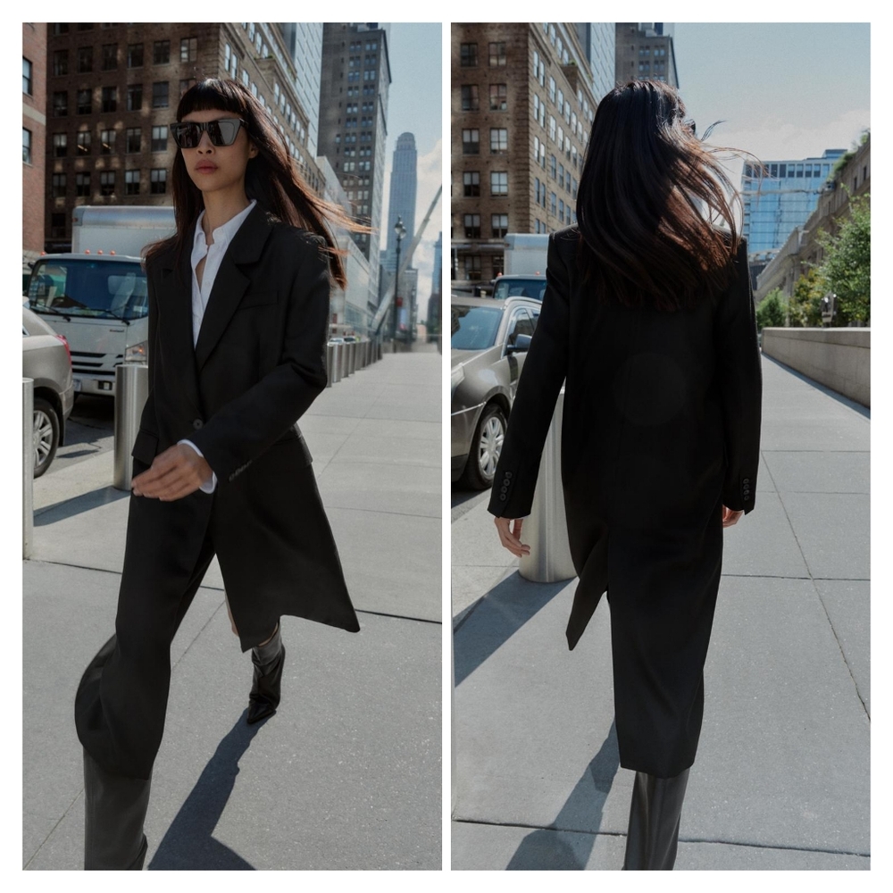 Zara Maxi Blazer Coat Size XL